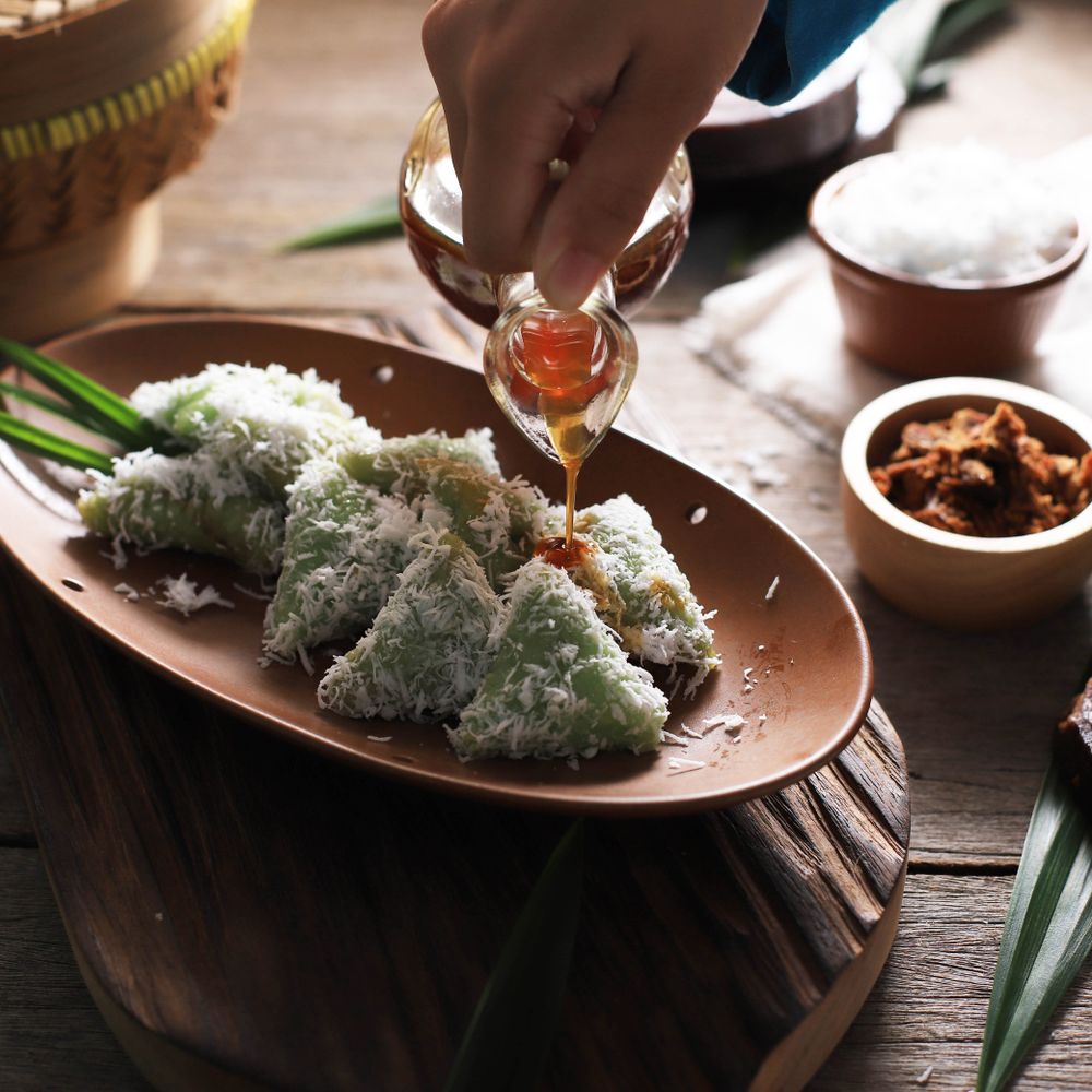 Lupis, Indonesian Traditional Snack Made From Sticky Rice