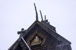 Wooden church in the traditional region of Hallingdal, Norway