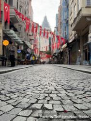 Street view of the Galata Tower by day 5kRXqQ