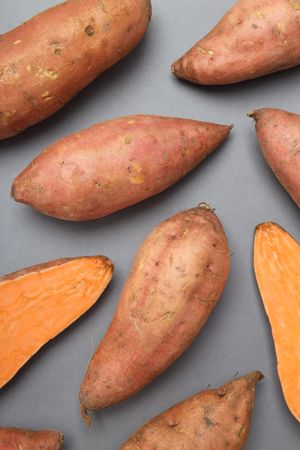 Sweet potato, concept of healthy food, vegetables