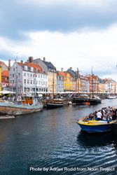 Colorful buildings on the riverfront of Copenhagen be2qA0