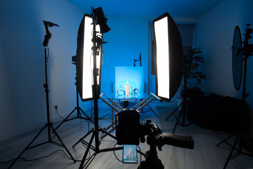 Professional product photoshoot in studio