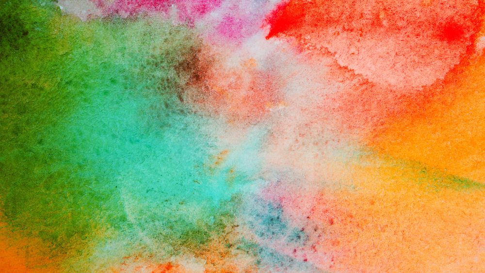 Abstract vibrant grunge watercolor background