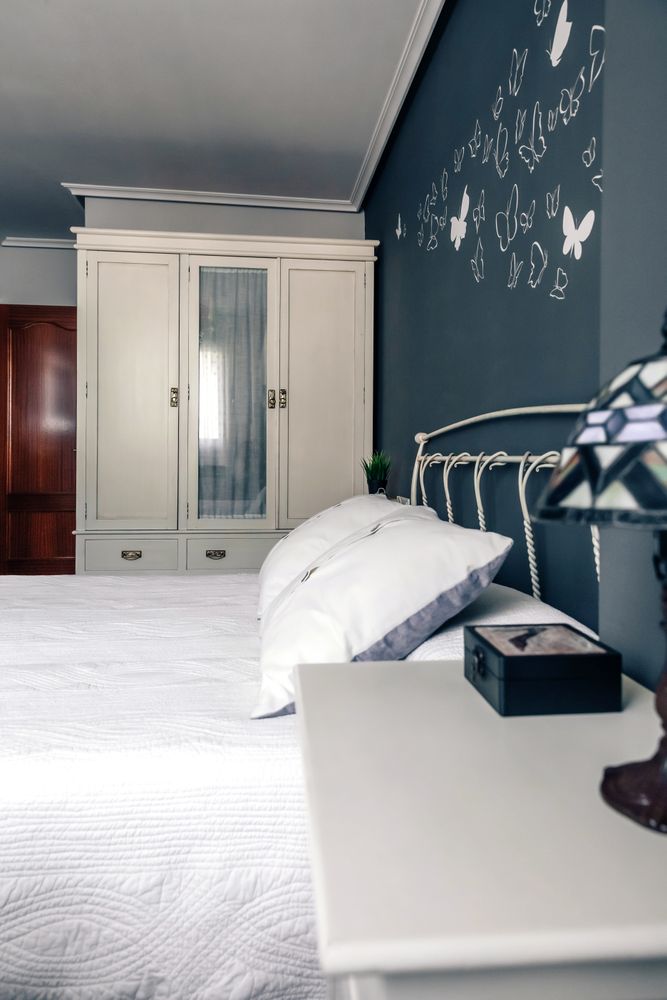 Elegant furnished double bedroom interior