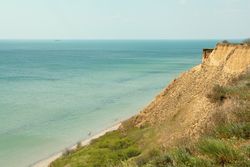 Beautiful slopes by the sea. Amazing sunny holidays