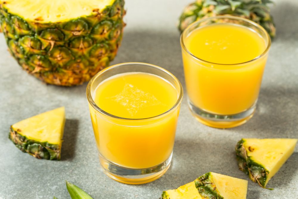 Refreshing Cold Pineapple Juice