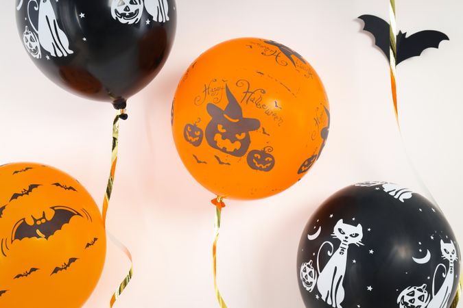 Concept of Halloween mood, Halloween vibes balloons