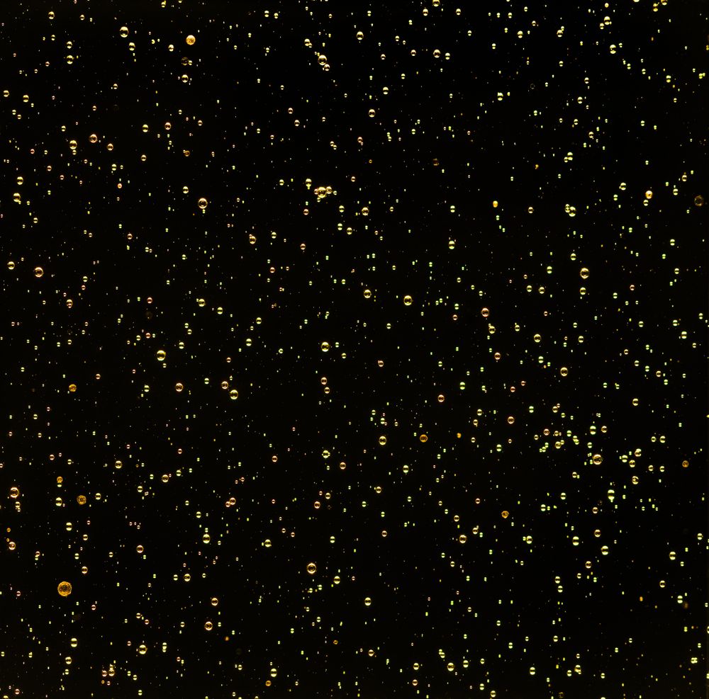 Golden bubbles of light
