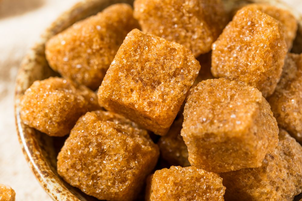 Sweet Brown Raw Sugar Cubes