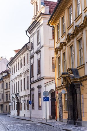 Narrow street of Old Prague
