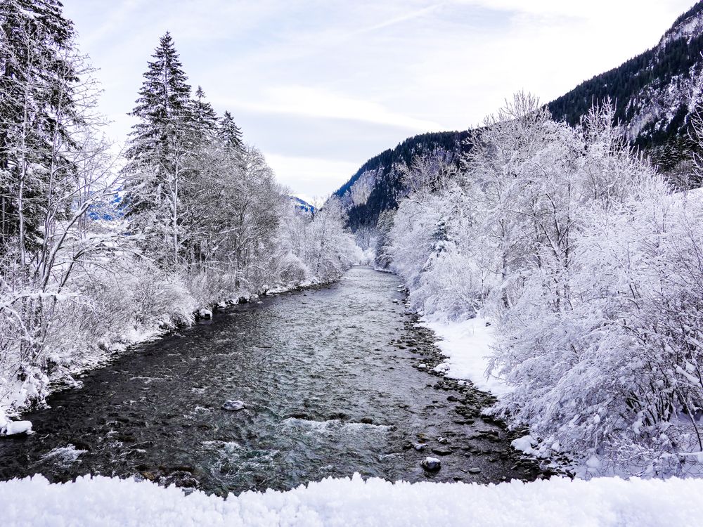 Bridge view of La Sarne, Saanen