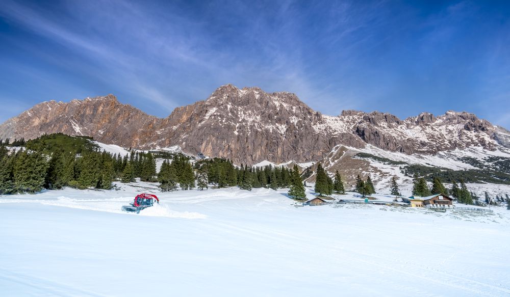 The Austrian Alps in winter