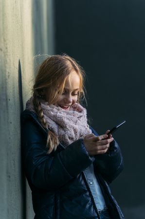 Girl with phone