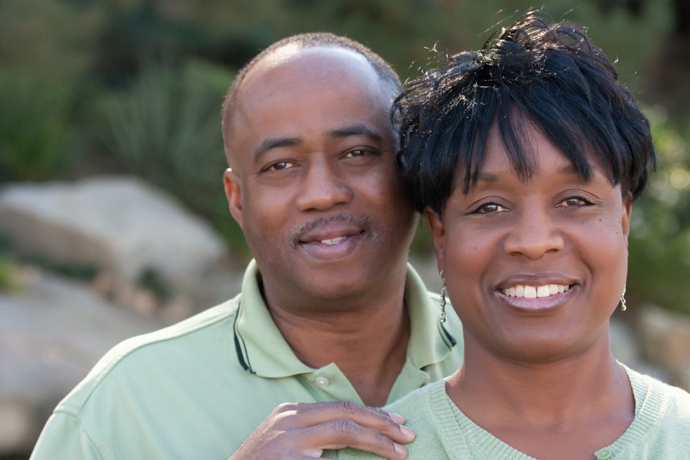 Portrait of Happy Black Couple