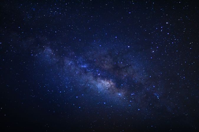 Milky way galaxy at Phu Hin Rong Kla National Park in Phitsanulok, Thailand