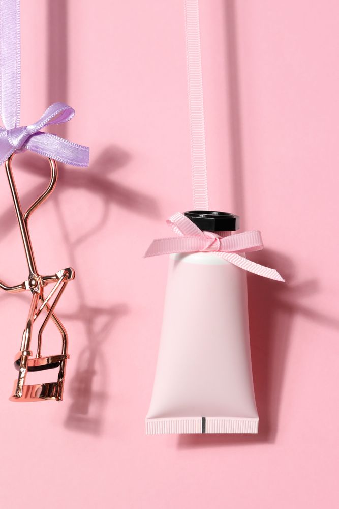 Concept of different cosmetics, different winter cosmetics