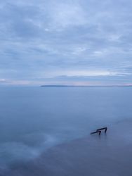 Sun rising over beautiful sea