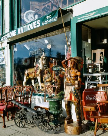 Antique shop in Philadelphia, Pennsylvania