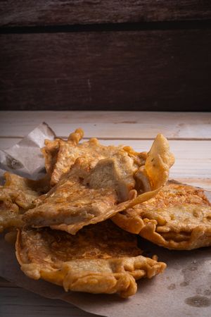 Fried tempeh traditional food from indonesia
