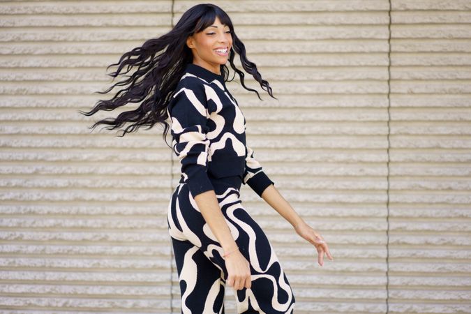 Dancer twirling around