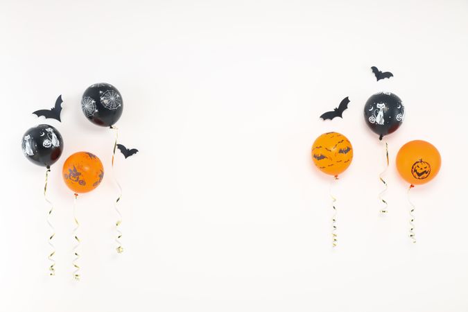 Concept of Halloween, Halloween balloon, space for text