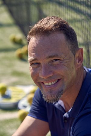 Man on playground