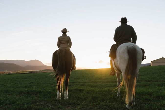 People on horses