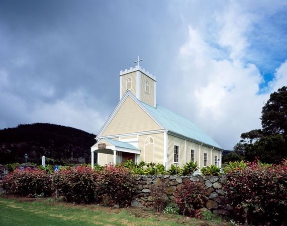 Remote church on Hawaii's island of Oahu