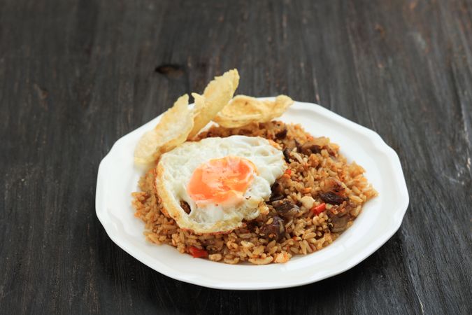 Goat Fried Rice or Nasi Goreng Kambing