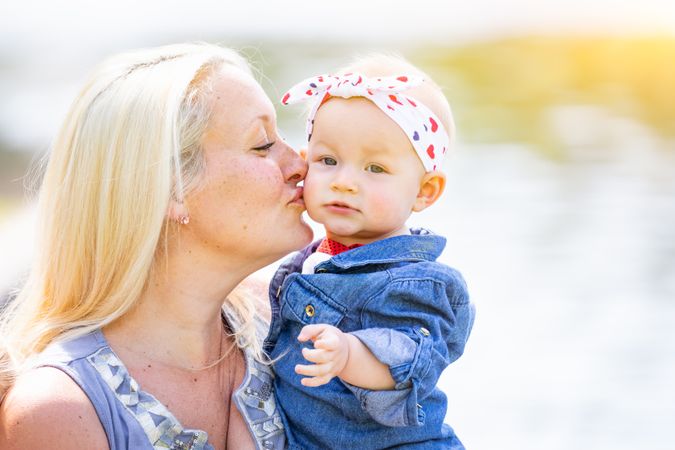Mother and Daughter At The Park