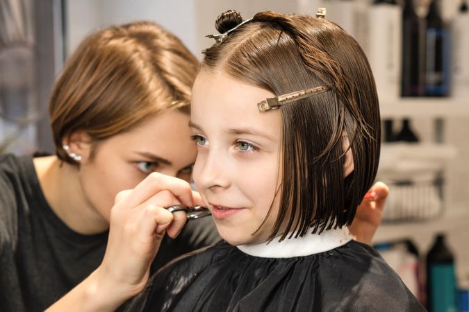Child Model Bob Short Haircut
