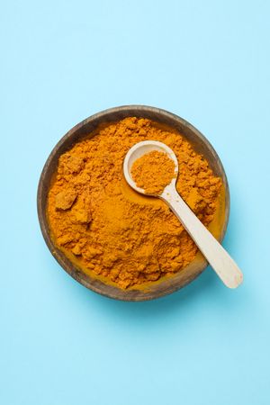 Fragrant seasoning - turmeric, one of the main ingredients in Indian curry