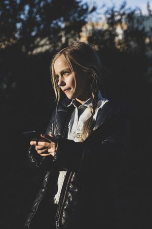 Child with phone