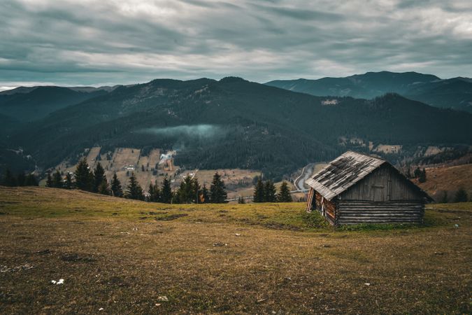 Rustic barn in the countryside