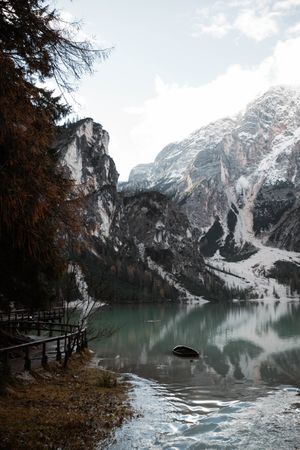 Beautiful lake and mountains