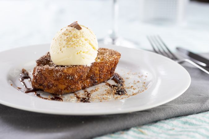 French toast, traditional Brazilian Christmas dessert. Known in Brazil as rabanada.