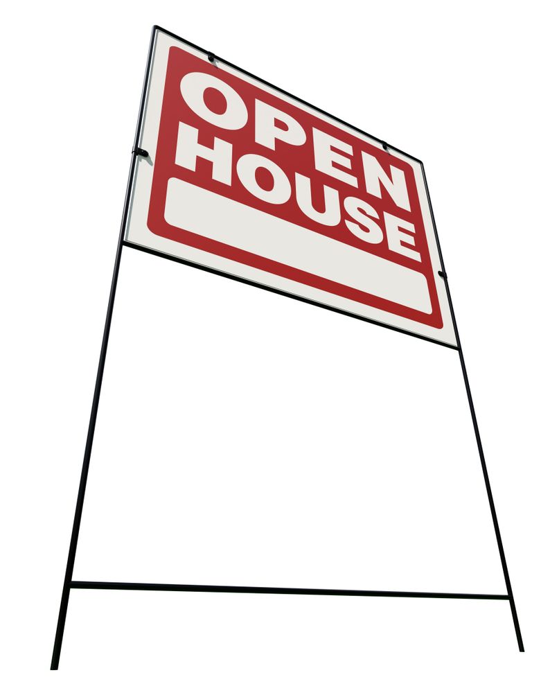 Right Facing Open House Real Estate Yard Sign