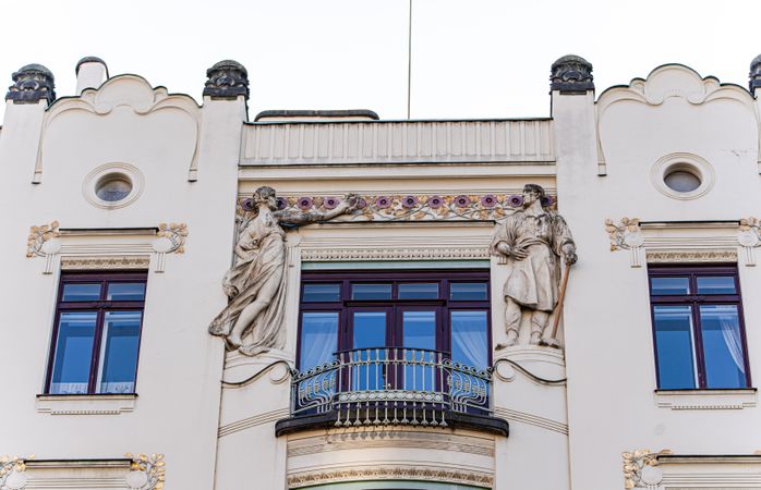 Decooration of the building in Old Prague