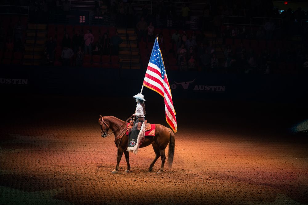 The colors at the Star of Texas Fair and Rodeo, produced by Rodeo Austin in Austin, Texas
