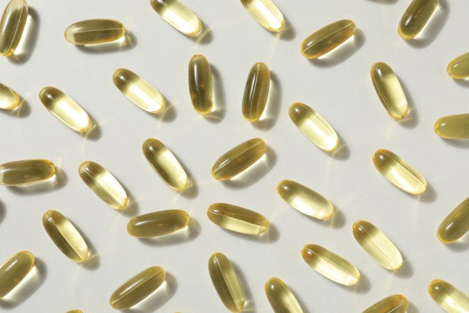 Immunity support capsules - Omega, health care concept