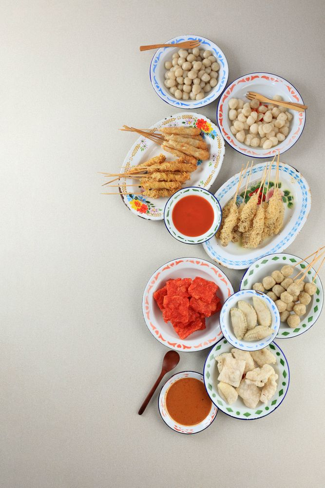 Various Food made From Tapioca Flours or Aci from Bandung, Indonesia.