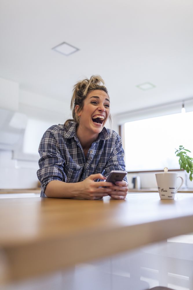 woman at home