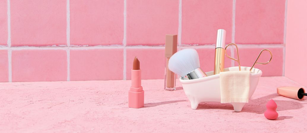 Concept of cosmetic and beauty care, space for text