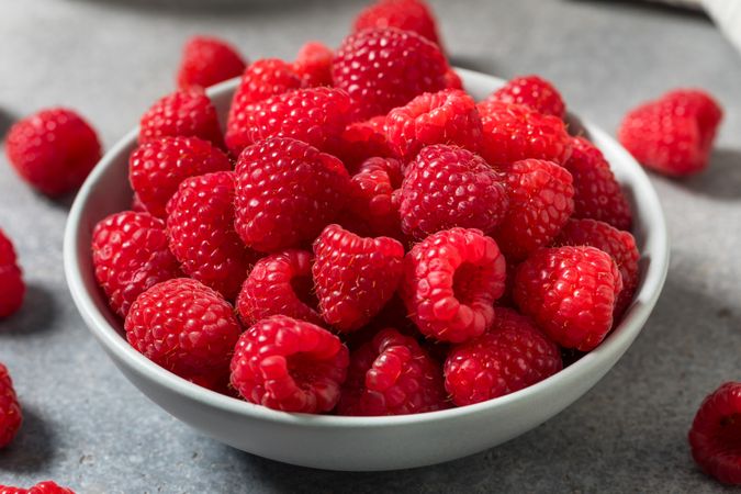 Organic Raw Red Raspberries