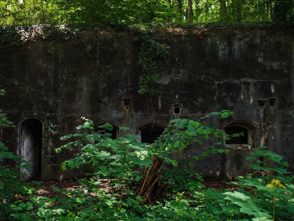 Military fortifications of the First World War. Concrete fort