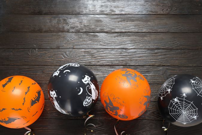 Concept of Halloween, Halloween balloon, space for text