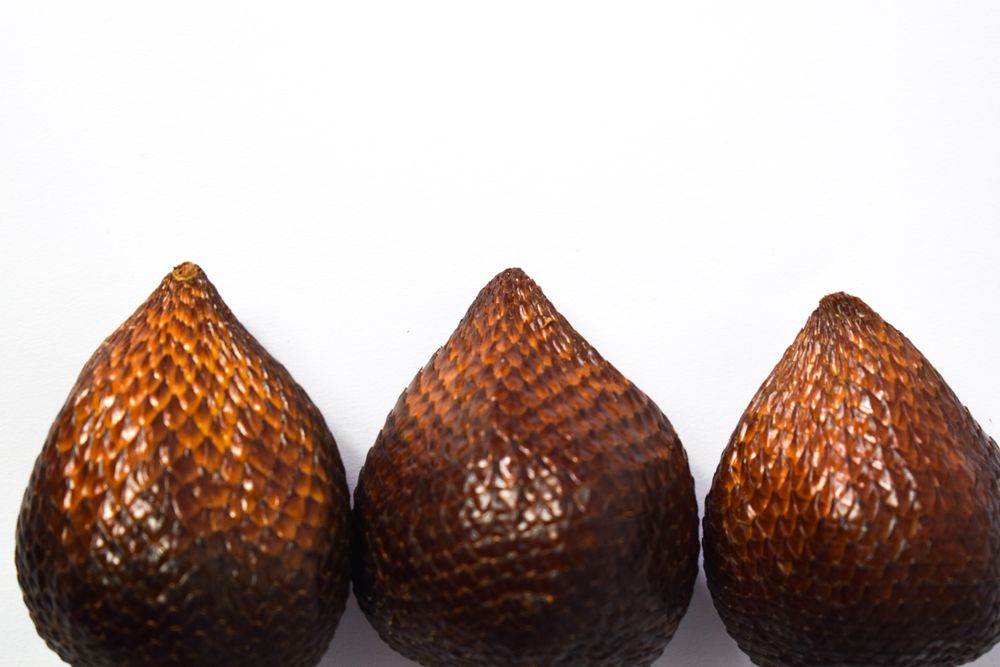 Indonesian salaks, snake skin fruit