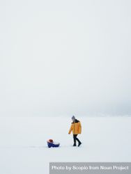 Two people  on snow 4B763b