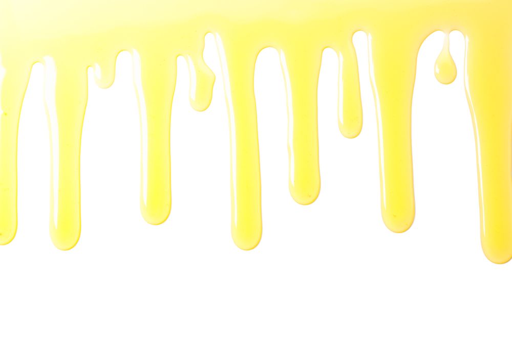 Flow of sweet honey isolated on light background