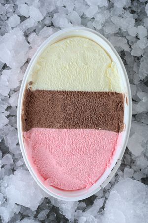 Neapolitan Ice Cream, Top View.